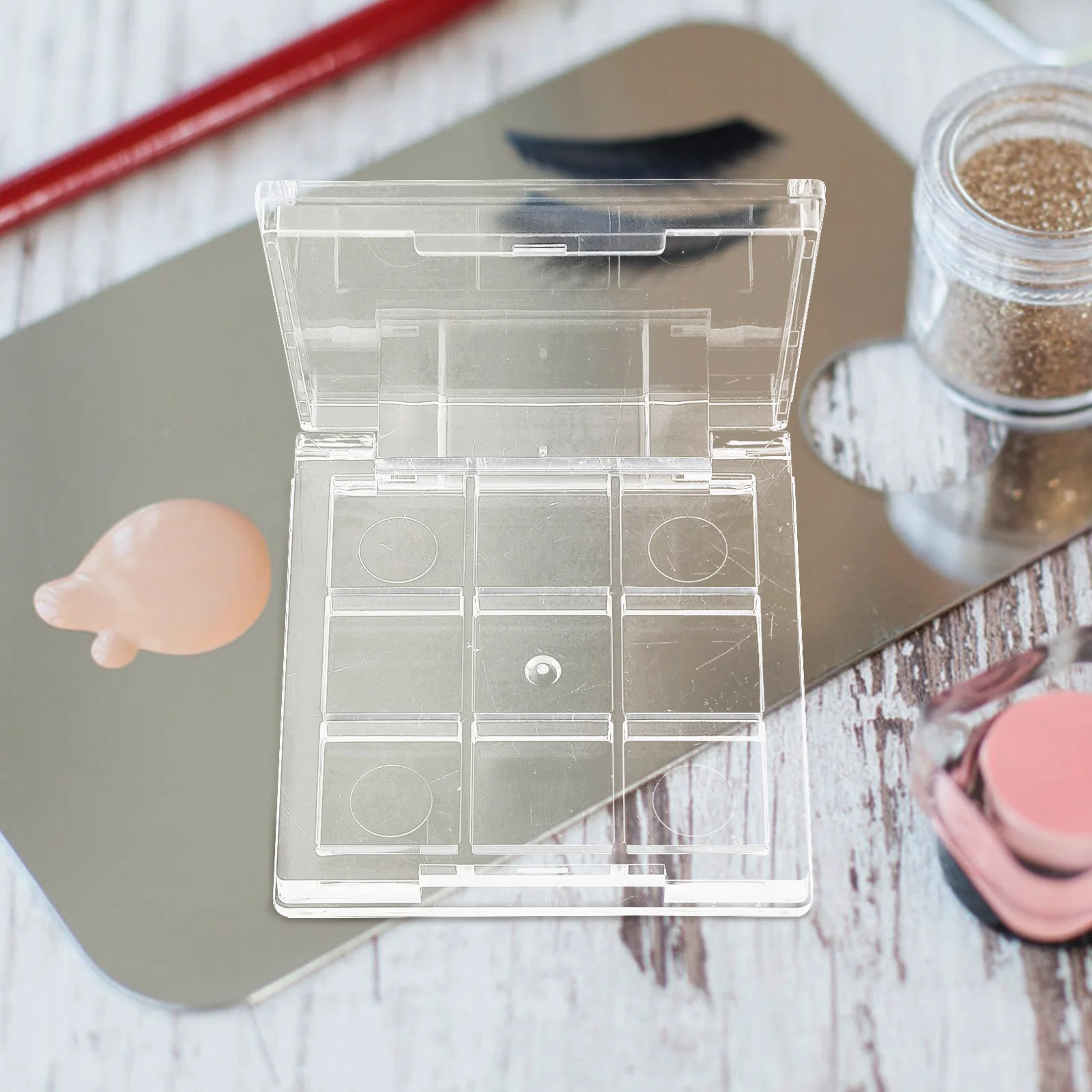 2Pcs 9 Color Square Mini Transparent Eyeshadow Box Empty Travel Makeup Container Holder Blush Eyebrow Powder Refillable
2Pcs 9 Color Square Mini Transparent Eyeshadow Box Empty Travel Makeup Container Holder Blush Eyebrow Powder Refillable