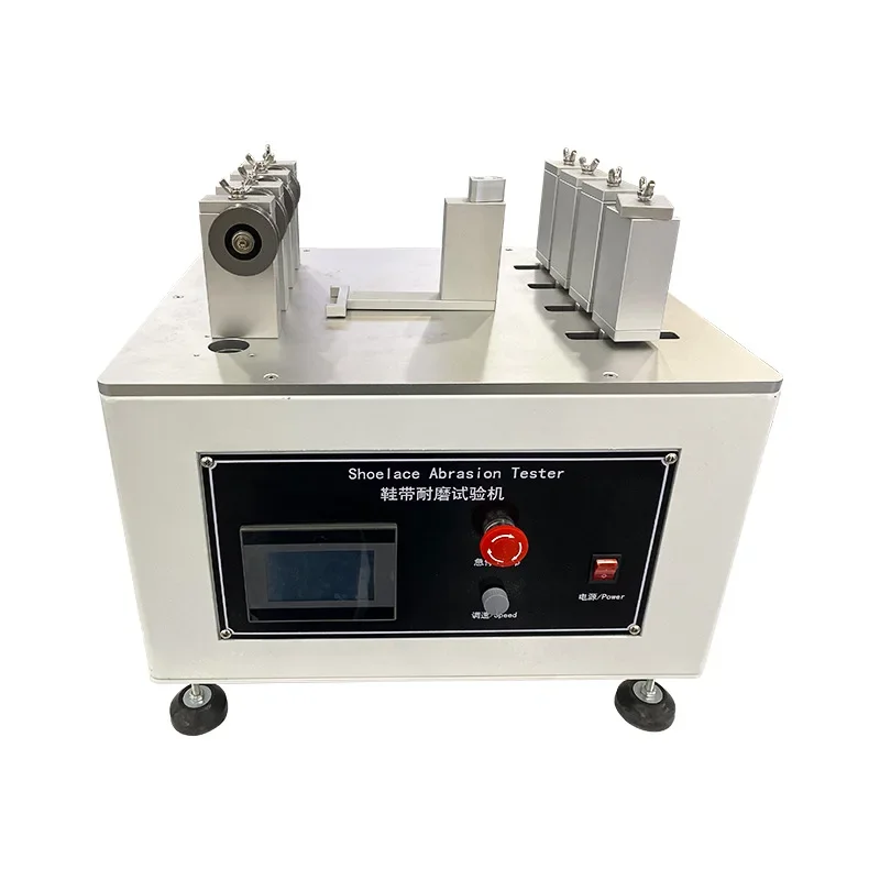 Touch screen shoelace wear resistance testing machine, webbing reciprocating motion wear resistance test
Touch screen shoelace wear resistance testing machine, webbing reciprocating motion wear resistance test