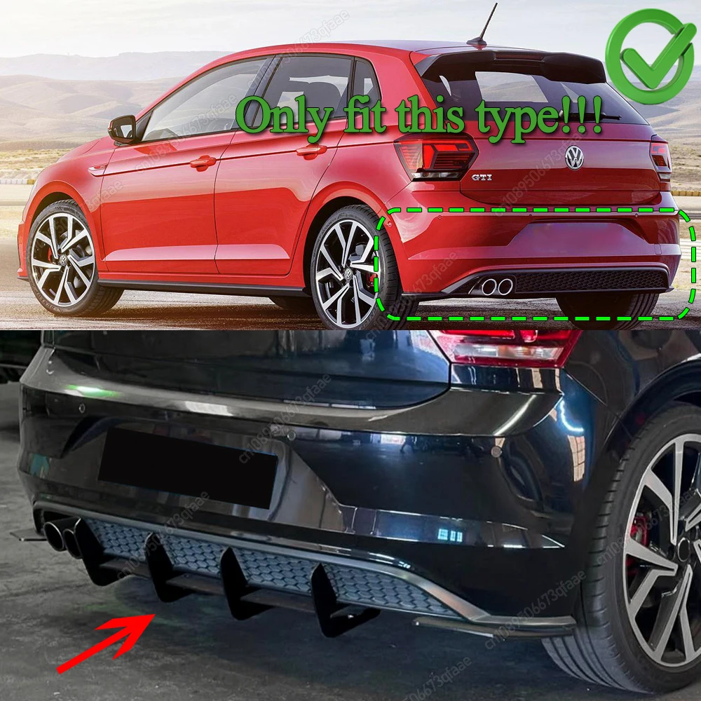 ABS черный хэтчбек, комплекты кузова, сплиттер, спойлер, 4 ребра для Volkswagen VW Polo MK6 GTI 2017-2021, автомобильный задний бампер, диффузор, тюнинг
ABS черный хэтчбек, комплекты кузова, сплиттер, спойлер, 4 ребра для Volkswagen VW Polo MK6 GTI 2017-2021, автомобильный задний бампер, диффузор, тюнинг