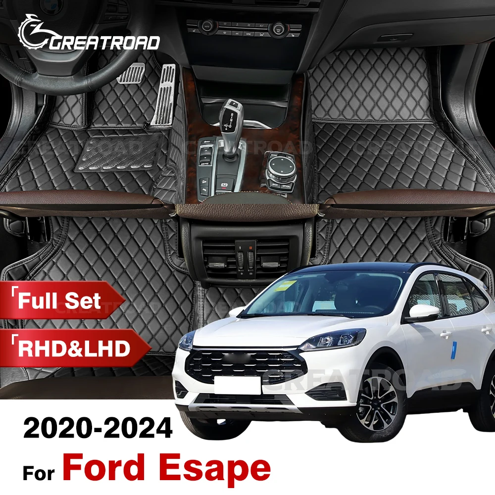 GREATROAD Custom Car Floor Mats For Ford Esape 2020-2024 Automobile Carpet Cover Interior Details Accessories Protective Pad
GREATROAD Custom Car Floor Mats For Ford Esape 2020-2024 Automobile Carpet Cover Interior Details Accessories Protective Pad