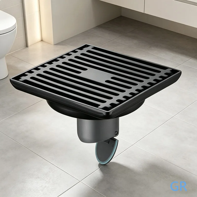 Black Stainless Steel Anti-Odor Floor Drain Large Flow Drainage Square Bathroom
Black Stainless Steel Anti-Odor Floor Drain Large Flow Drainage Square Bathroom