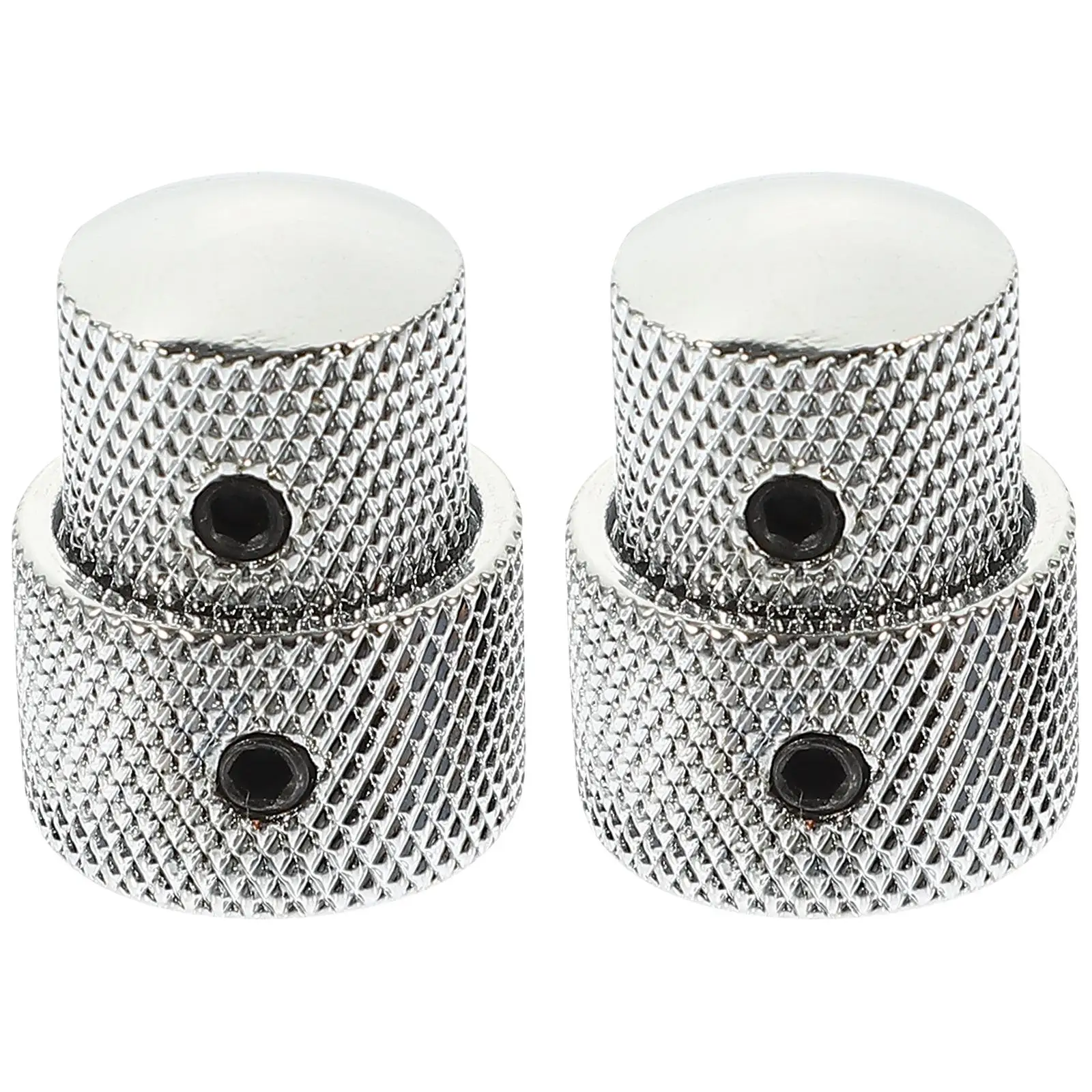 2pcs Volume Control Knobs for Guitar Bass Double Layer Metal Tone Caps Amplifier Parts Durability Impact Resistance
2pcs Volume Control Knobs for Guitar Bass Double Layer Metal Tone Caps Amplifier Parts Durability Impact Resistance