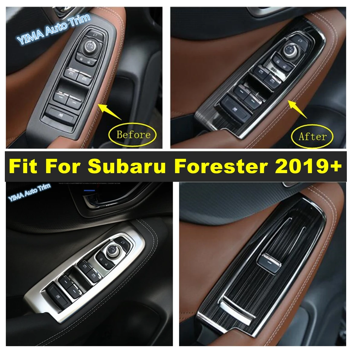 Inner Door Armrest Window Lift Button Decoration Cover Trim Fit For Subaru Forester 2019 - 2023 Car Styling Interior Accessories
Inner Door Armrest Window Lift Button Decoration Cover Trim Fit For Subaru Forester 2019 - 2023 Car Styling Interior Accessories
