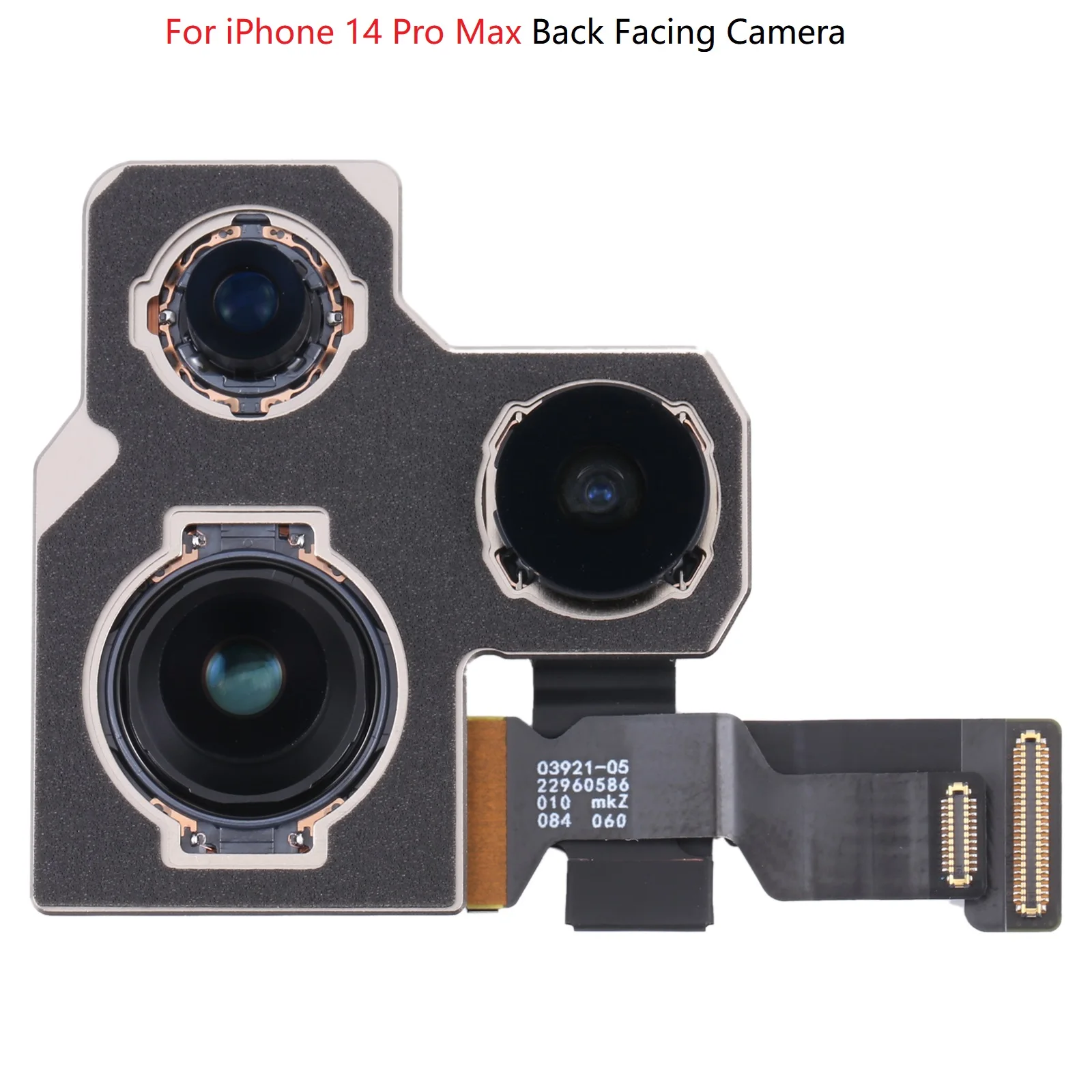 Back Facing Camera For iPhone 14 Pro Max, Suitable for iPhone Camera Repair Accessories
Back Facing Camera For iPhone 14 Pro Max, Suitable for iPhone Camera Repair Accessories