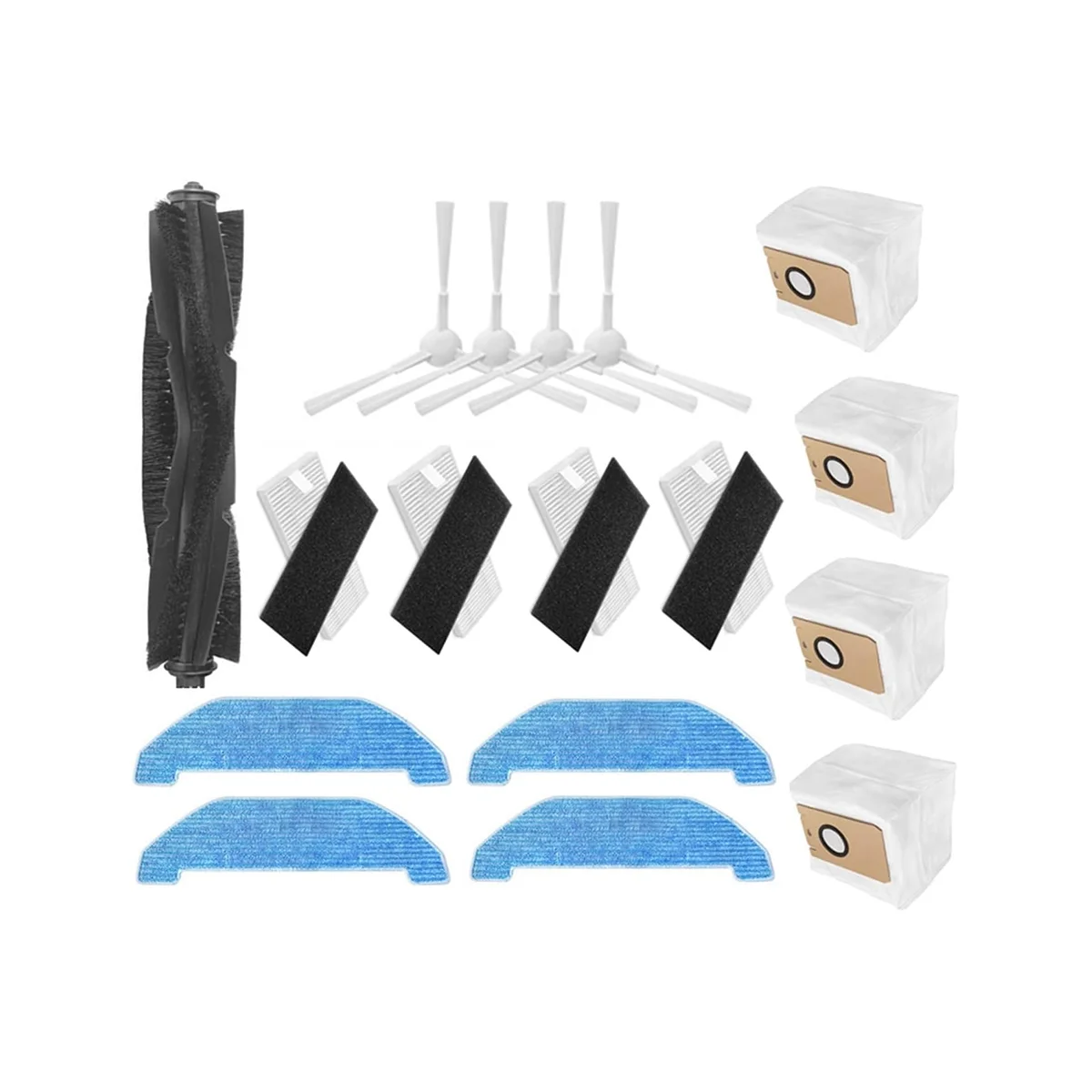 A13G-Vacuum Cleaner Main Brush Roller Side Brush Filter Mop Pad Dust Bag for Q11
A13G-Vacuum Cleaner Main Brush Roller Side Brush Filter Mop Pad Dust Bag for Q11