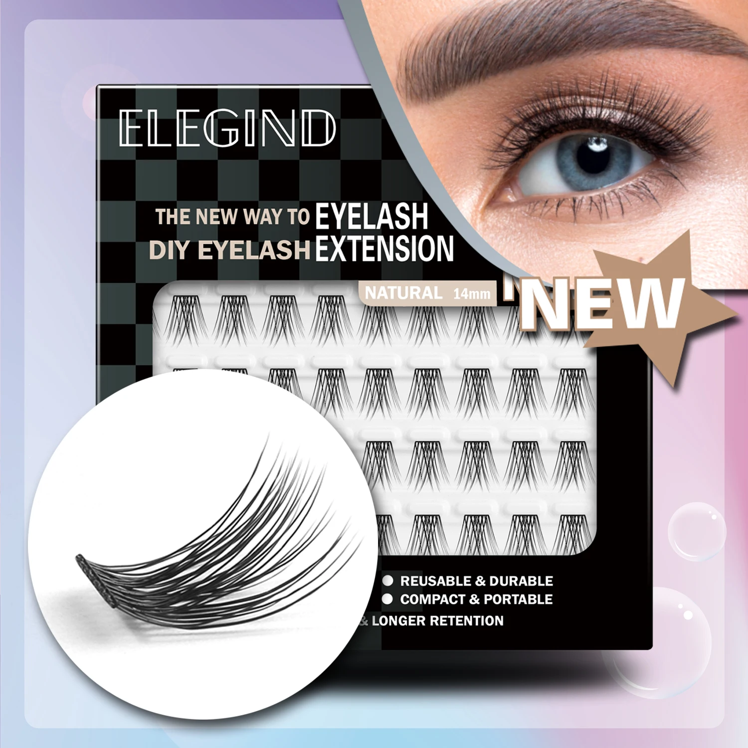 DIY eyelash extension 3 boxes 144 cluster eyelashes natural segmented eyelashes mink fluffy soft false eyelashes
DIY eyelash extension 3 boxes 144 cluster eyelashes natural segmented eyelashes mink fluffy soft false eyelashes