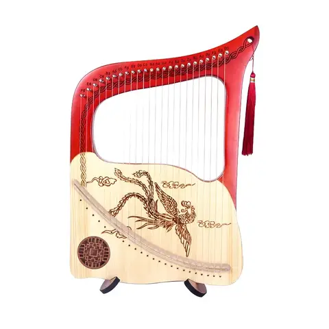 24 Strings Easy To Learn Small Harp Instrument Children Mini Lyre Music Professional Niche Musical Instrument Accessories