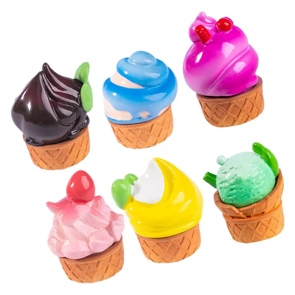 6 Pcs Fruit Ice Cream naments Resin Decorations Realistic Fake Food Miniatures Desk Accessories DIY Craft Gifts
6 Pcs Fruit Ice Cream naments Resin Decorations Realistic Fake Food Miniatures Desk Accessories DIY Craft Gifts