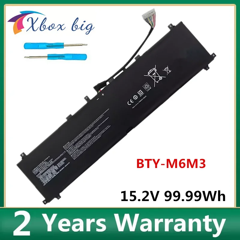 15.2V 6578mAh 99.99Wh Battery BTY-M6M3 For MSI RAIDER GE78HX 13VG 13VX 13VH 13VI 13VI-242NL 13VH-046UK 13VG-041XES
15.2V 6578mAh 99.99Wh Battery BTY-M6M3 For MSI RAIDER GE78HX 13VG 13VX 13VH 13VI 13VI-242NL 13VH-046UK 13VG-041XES