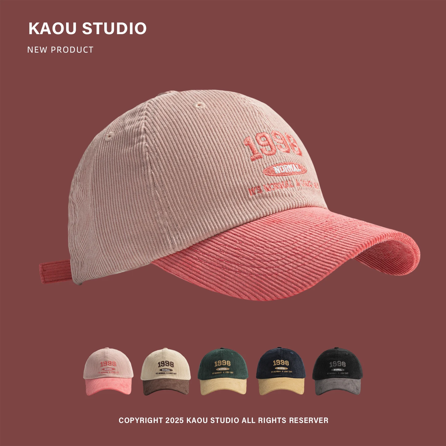 Vintage Corduroy Baseball Cap Unisex Color Block Autumn Winter New Face Slimming Trendy Versatile Duckbill Cap
Vintage Corduroy Baseball Cap Unisex Color Block Autumn Winter New Face Slimming Trendy Versatile Duckbill Cap