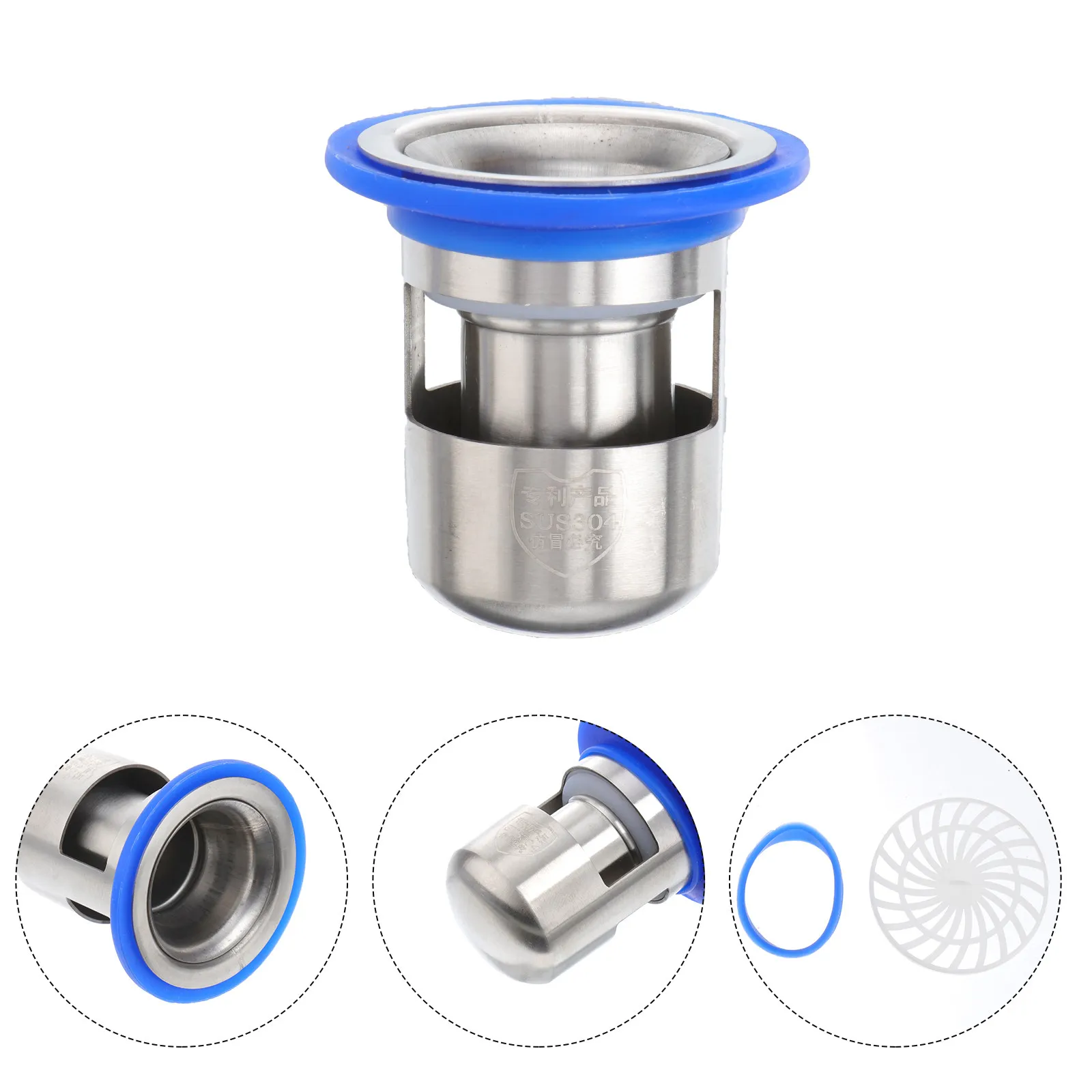 Stainless Steel U Shaped Floor Drainer 3.2x5.3cm Anti Odor Drain Core for Bathroom Toilet Kitchen Garage Basement Rustproof
Stainless Steel U Shaped Floor Drainer 3.2x5.3cm Anti Odor Drain Core for Bathroom Toilet Kitchen Garage Basement Rustproof