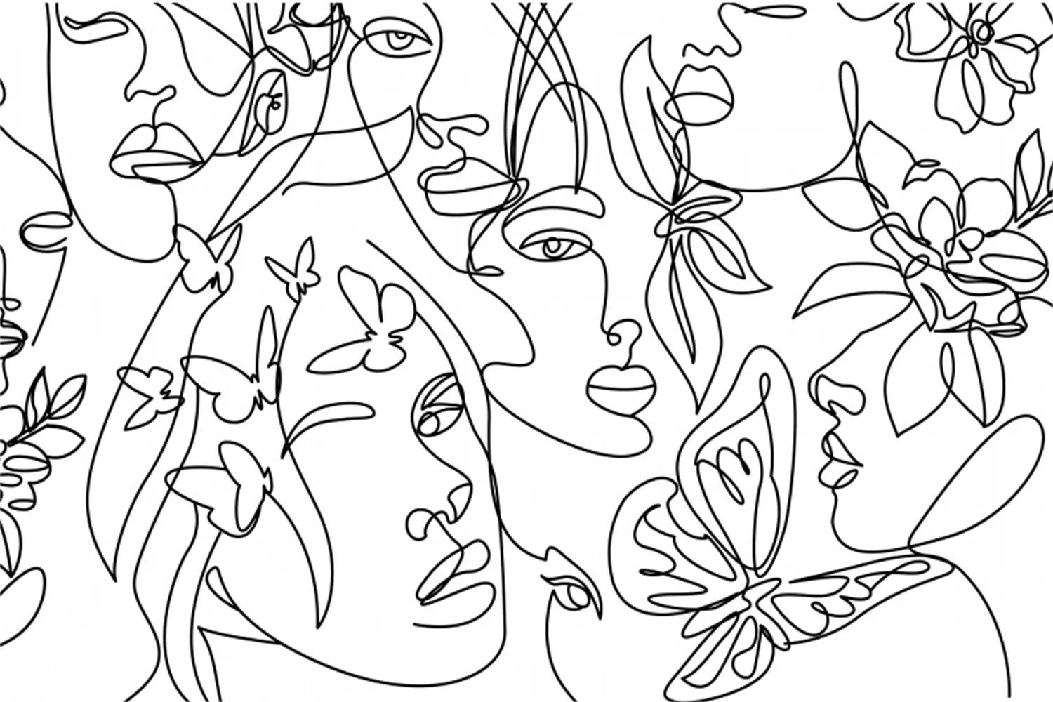 Custom mural European black and white abstract line art wallpaper background mask butterfly decorative painting 3d wallpaper
Custom mural European black and white abstract line art wallpaper background mask butterfly decorative painting 3d wallpaper