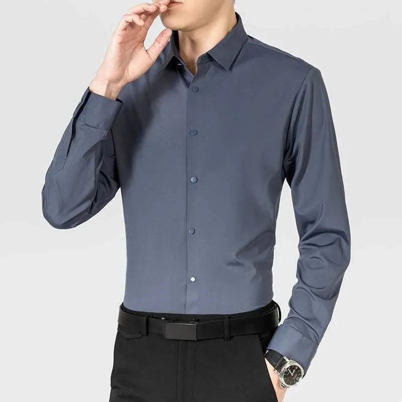 Traceless Stretch Men's Color Shirt Long Sleeve Spring PU Leather Slim Fit Casual Loose Style Non-fading Non-shrinking
Traceless Stretch Men's Color Shirt Long Sleeve Spring PU Leather Slim Fit Casual Loose Style Non-fading Non-shrinking