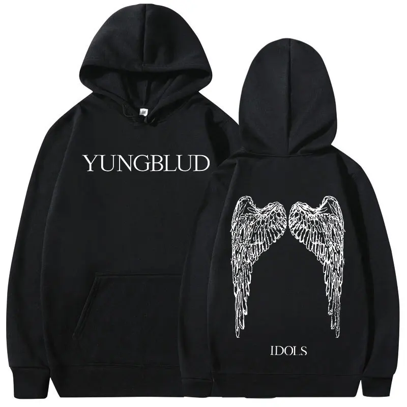 Yungblud IDOLS Wings Album Tour 2022, осень-зима, мужской и женский модный свитер с капюшоном в стиле ретро, головной убор в стиле хип-хоп, супер уличный головной убор
Yungblud IDOLS Wings Album Tour 2022, осень-зима, мужской и женский модный свитер с капюшоном в стиле ретро, головной убор в стиле хип-хоп, супер уличный головной убор