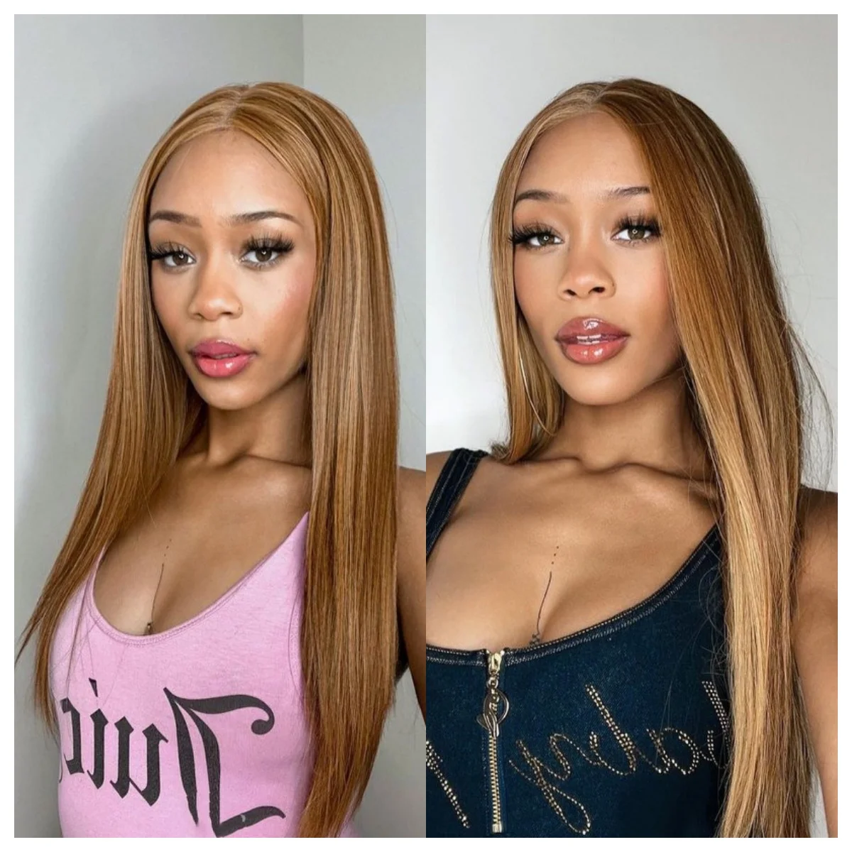Honey Blonde Brown Synthetic Wig Mix Human Hair Straight Wig 13X4 Lace Frontal Preplucked Wig 20 Inches Colored Wigs For Women
Honey Blonde Brown Synthetic Wig Mix Human Hair Straight Wig 13X4 Lace Frontal Preplucked Wig 20 Inches Colored Wigs For Women
