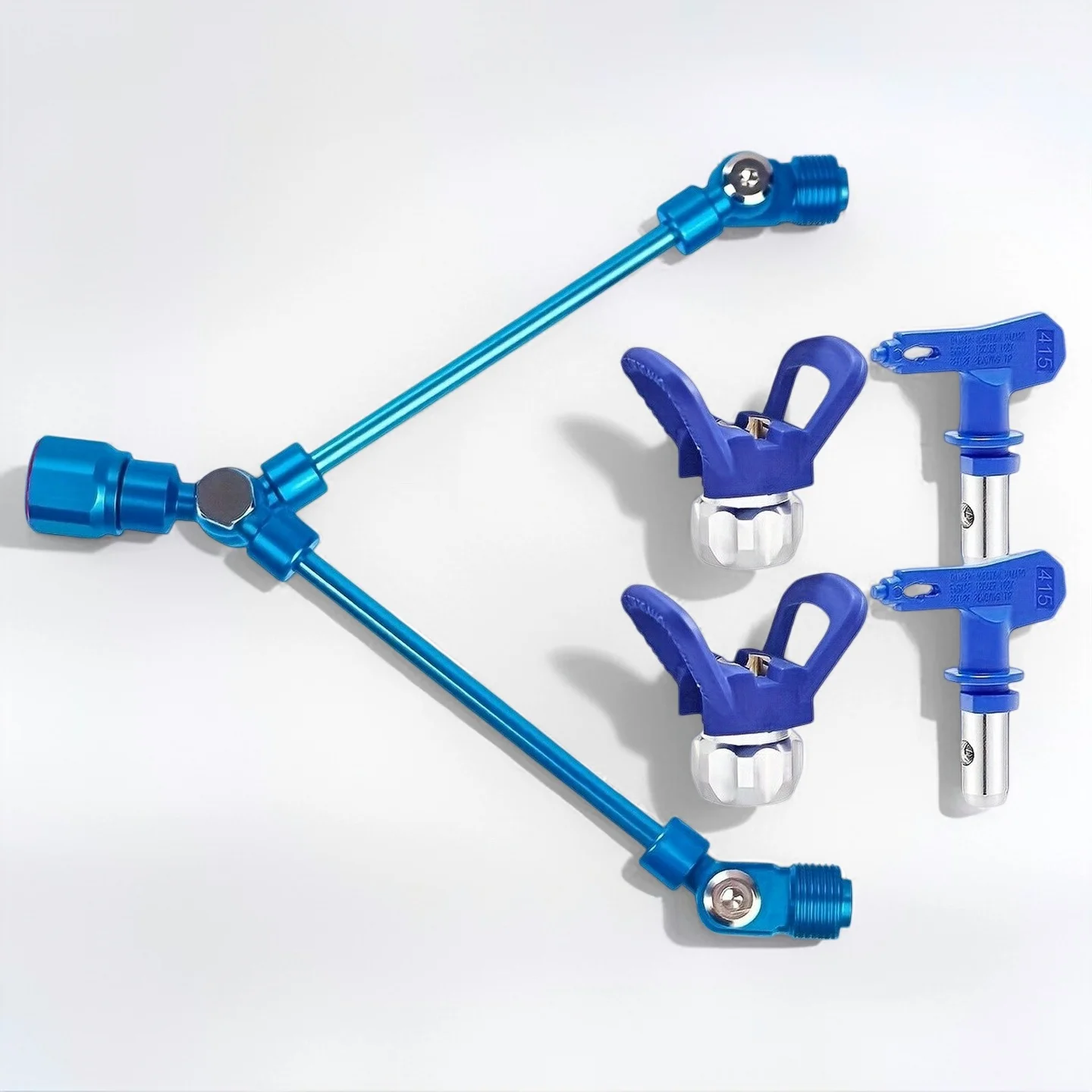 5Pcs Dual-Head Airless Spray Extension Kit with 2 Nozzles & Guards for Parallel Painting Wide Coverage
5Pcs Dual-Head Airless Spray Extension Kit with 2 Nozzles & Guards for Parallel Painting Wide Coverage