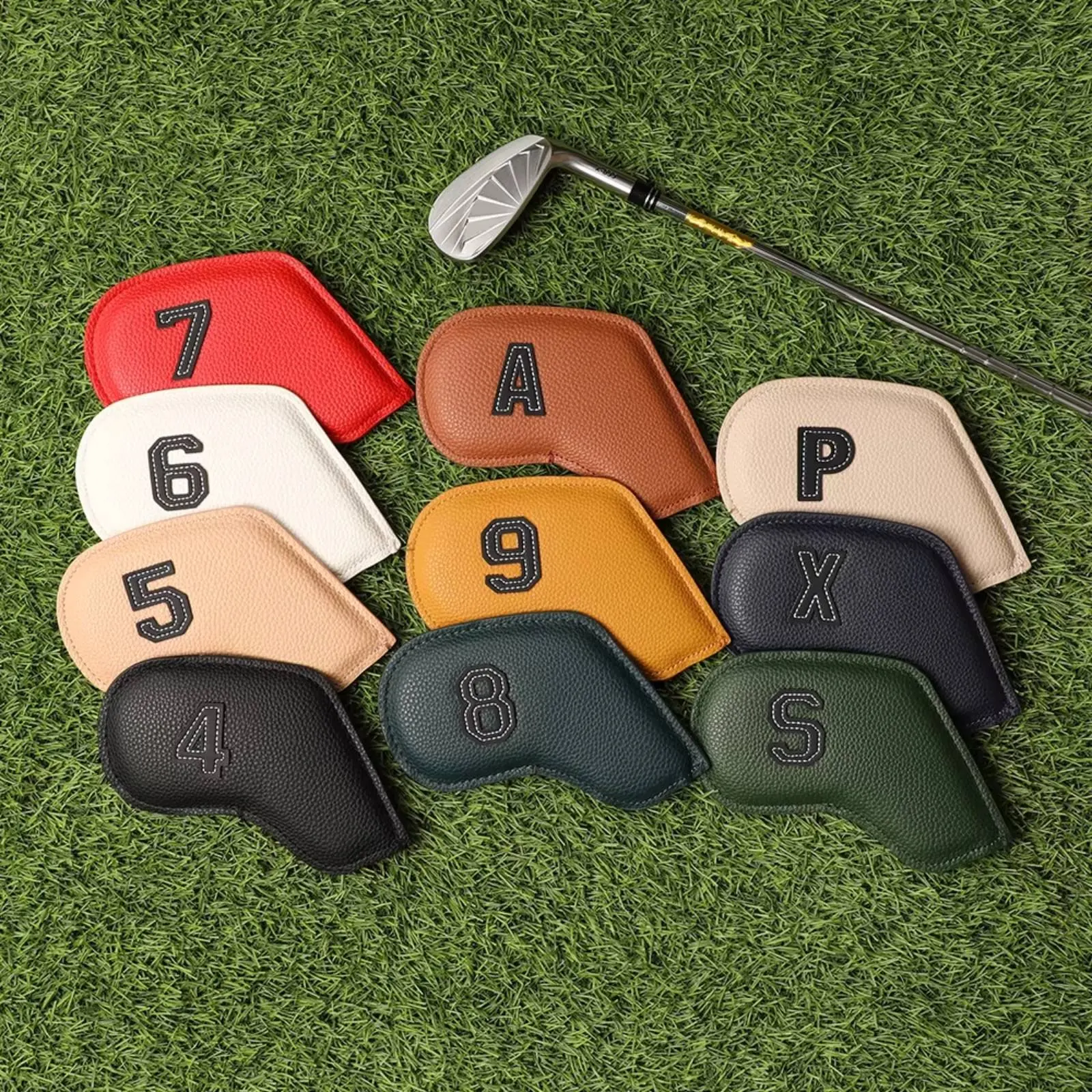 10 Pieces Sport Iron Headcover Set Wear Resistant Numbered PU Leather Iron Protectors Sport Club Protector Sleeve Long-Lasting
10 Pieces Sport Iron Headcover Set Wear Resistant Numbered PU Leather Iron Protectors Sport Club Protector Sleeve Long-Lasting