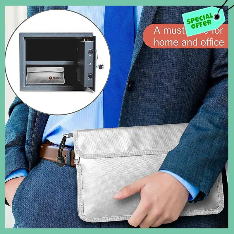 A95Q-4X Fireproof Document Bag,Waterproof And Fireproof Money Bag With Zipper,Fireproof Safe Storage Pouch For Passport Ect.
A95Q-4X Fireproof Document Bag,Waterproof And Fireproof Money Bag With Zipper,Fireproof Safe Storage Pouch For Passport Ect.