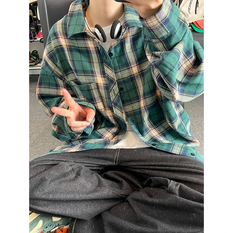 New in Spring Men's Shirts Classic Harajuku Long Sleeved Plaid Shirt Red Checkered Shirt Chemise Homme Cotton Male Check Shirts
New in Spring Men's Shirts Classic Harajuku Long Sleeved Plaid Shirt Red Checkered Shirt Chemise Homme Cotton Male Check Shirts