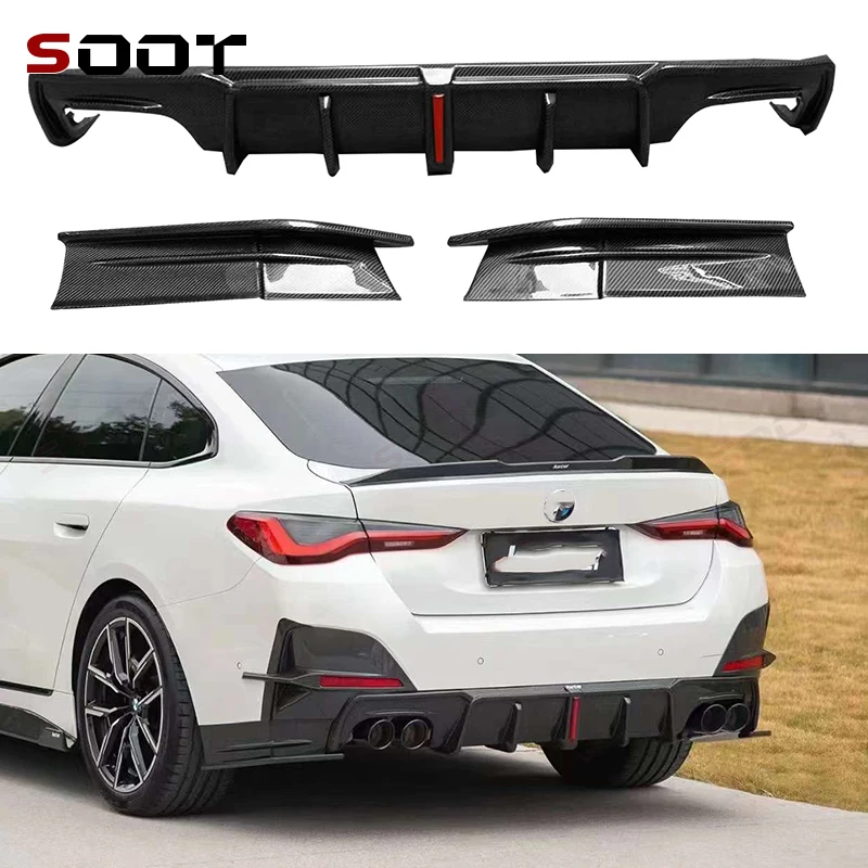 For BMW 4 Series G26 Carbon Fiber Back lip Car Rear Bumper Diffuser Rear Splitters Spoiler Back lip Upgrade Car Auto Parts
For BMW 4 Series G26 Carbon Fiber Back lip Car Rear Bumper Diffuser Rear Splitters Spoiler Back lip Upgrade Car Auto Parts