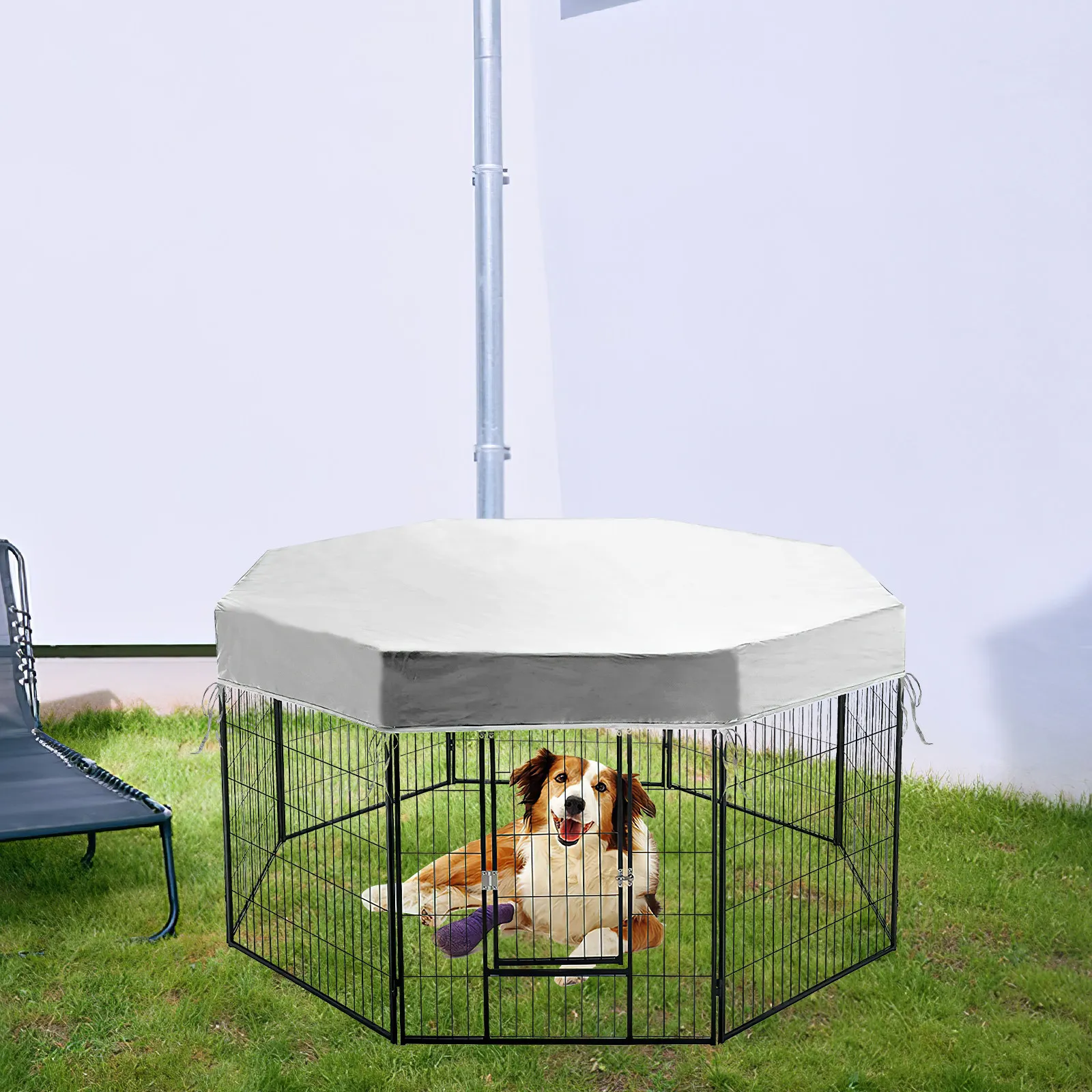 Waterproof Dog Kennel Cover Oxford Cloth Sunshade Outdoor Dog Playpen Roof Cover Camping Pet Cage Protector Uv Proof
Waterproof Dog Kennel Cover Oxford Cloth Sunshade Outdoor Dog Playpen Roof Cover Camping Pet Cage Protector Uv Proof