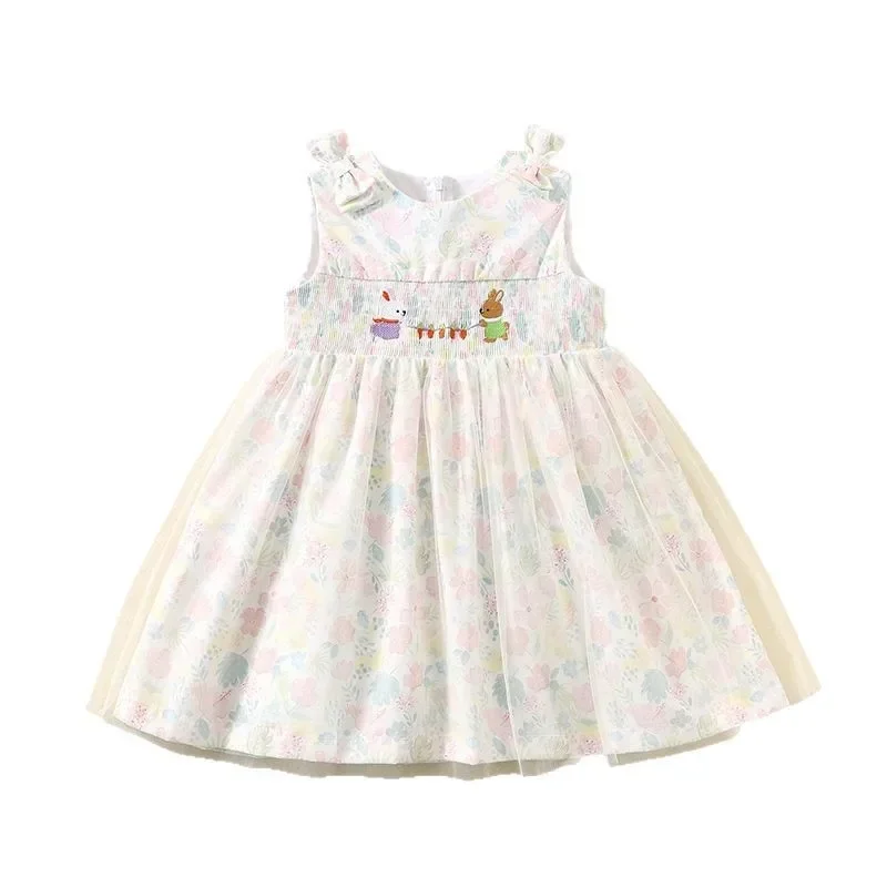 Summer Girls Dress Pink Princess Dresses CuteCotton Printed Dress Clothes Casual Embroidered Mesh Children's Party Clothes
Summer Girls Dress Pink Princess Dresses CuteCotton Printed Dress Clothes Casual Embroidered Mesh Children's Party Clothes
