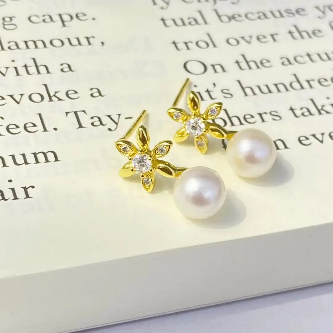 Wholesale S925 Sterling Silver Earrings Mount Findings Settings Base Mounting Parts Accessory for 6-7mm Pearls 5 pairs/lot
Wholesale S925 Sterling Silver Earrings Mount Findings Settings Base Mounting Parts Accessory for 6-7mm Pearls 5 pairs/lot