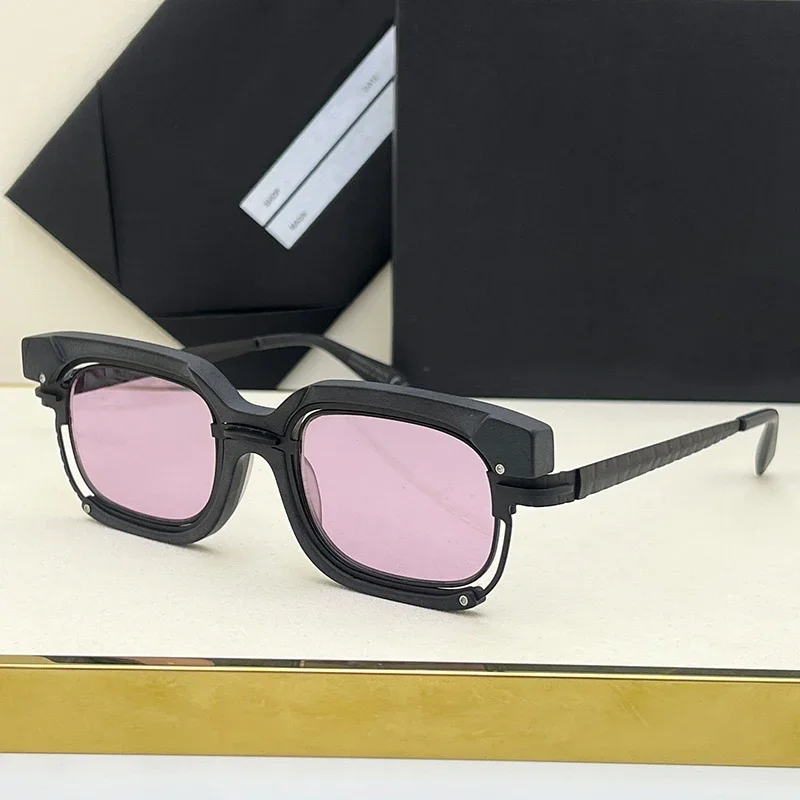 Maske H91 квадратные солнцезащитные очки из ацетатного сплава для мужчин и женщин UV400, высококачественные персонализированные стильные очки ручной работы с футляром 
Maske H91 квадратные солнцезащитные очки из ацетатного сплава для мужчин и женщин UV400, высококачественные персонализированные стильные очки ручной работы с футляром