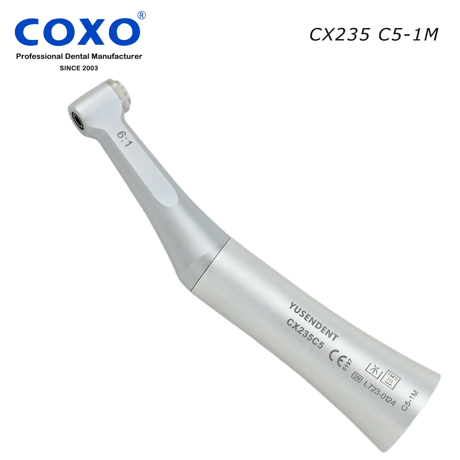 CX235 C5-1M COXO 6:1 Dental Low Speed Endo Handpiece Fit Dentsply Sirona VDW NSK
CX235 C5-1M COXO 6:1 Dental Low Speed Endo Handpiece Fit Dentsply Sirona VDW NSK