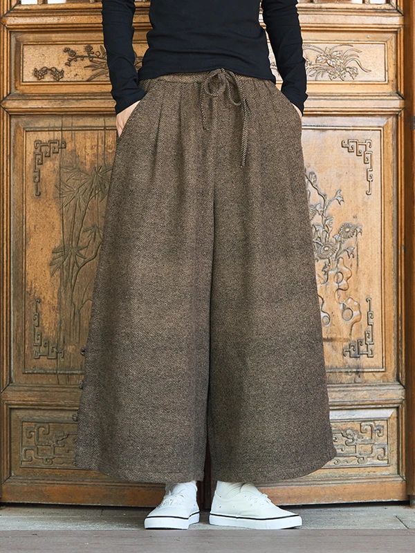 Шерстяные брюки прямого кроя, свободные повседневные мужские брюки, осенне-зимняя мода, большие размеры, длинные брюки, этнический стиль
Шерстяные брюки прямого кроя, свободные повседневные мужские брюки, осенне-зимняя мода, большие размеры, длинные брюки, этнический стиль