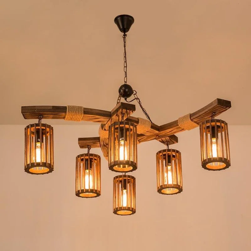 Industrial Retro Hemp Rope Chandelier Bar Restaurant Barber Salon Hot Pot Clothing Store Pendant Lamp Wood Light Droplight
Industrial Retro Hemp Rope Chandelier Bar Restaurant Barber Salon Hot Pot Clothing Store Pendant Lamp Wood Light Droplight