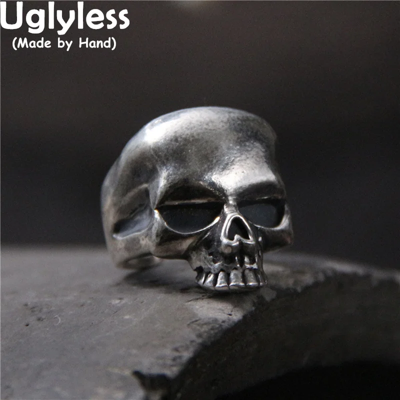 Uglyless Men's Cool Skull Rings Gothic Skeleton Head Rings Male Steam Punk Jewelry 925 Sterling Silver Rings Fashion Guys Dress
Uglyless Men's Cool Skull Rings Gothic Skeleton Head Rings Male Steam Punk Jewelry 925 Sterling Silver Rings Fashion Guys Dress