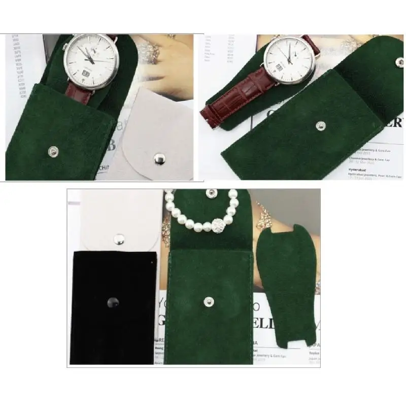 652F Velvets Watch Storage Bag with Soft Lining Cushioned Watch Holder for Travel Stylish Watches for Women Girls
652F Velvets Watch Storage Bag with Soft Lining Cushioned Watch Holder for Travel Stylish Watches for Women Girls