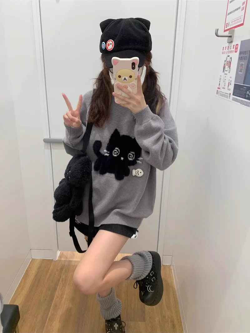 Sweet Style Knitted Sweater Women's Decorative Fish Embroidery Fur Simulation Coat Autumn Winter Soft Warm Top
Sweet Style Knitted Sweater Women's Decorative Fish Embroidery Fur Simulation Coat Autumn Winter Soft Warm Top