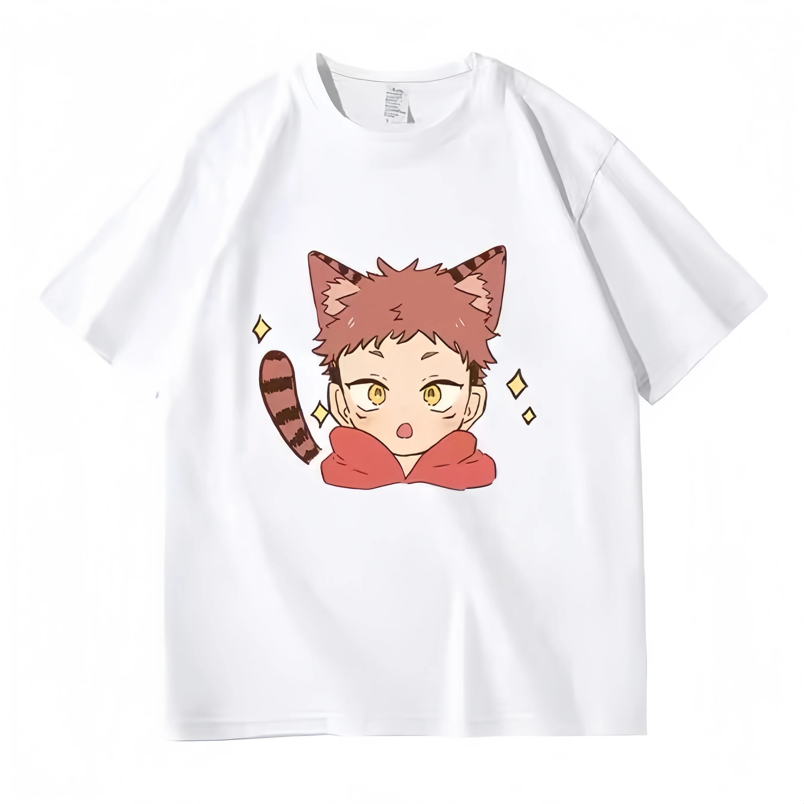 2026 Hot Sale Jujutsu Kaisen Yuji Itadori Cat Ear Print T-shirt Men Women Casual Short Sleeve Unisex Streetwear Tops Tees Loose
2026 Hot Sale Jujutsu Kaisen Yuji Itadori Cat Ear Print T-shirt Men Women Casual Short Sleeve Unisex Streetwear Tops Tees Loose