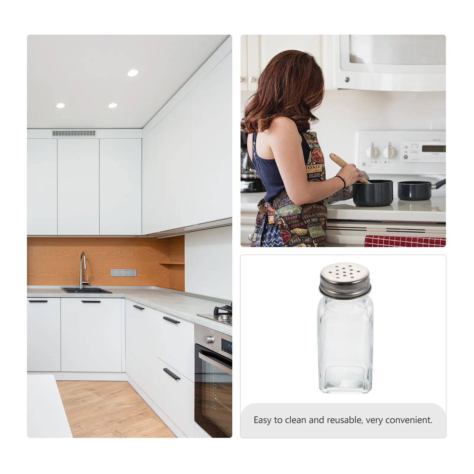 Набор из 10 стеклянных баночек для специй с крышками из нержавеющей стали, прозрачные контейнеры для приправ для дома и ресторана, многофункциональные кухонные принадлежности
Набор из 10 стеклянных баночек для специй с крышками из нержавеющей стали, прозрачные контейнеры для приправ для дома и ресторана, многофункциональные кухонные принадлежности