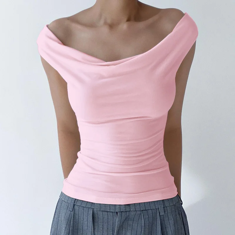 New Short Sleeve T-Shirt Women Solid Simple Casual Soft All-Match Hot Basic Crop Tops Tees Summer Fashion color swing collar sle
New Short Sleeve T-Shirt Women Solid Simple Casual Soft All-Match Hot Basic Crop Tops Tees Summer Fashion color swing collar sle