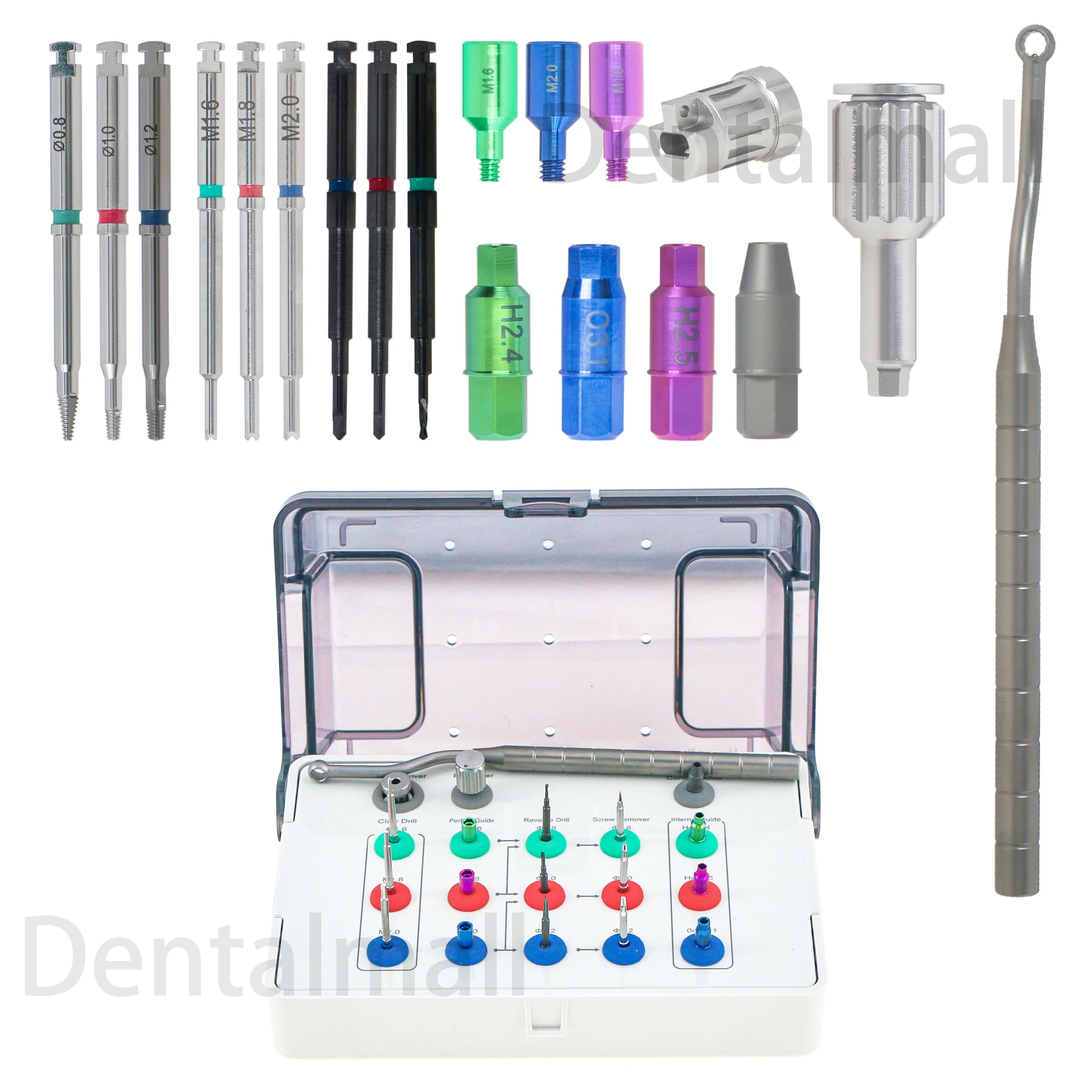 Dental Implant Broken Screws Remove Kit Claw Drill Guide Reverse Drill Screw Remover
Dental Implant Broken Screws Remove Kit Claw Drill Guide Reverse Drill Screw Remover