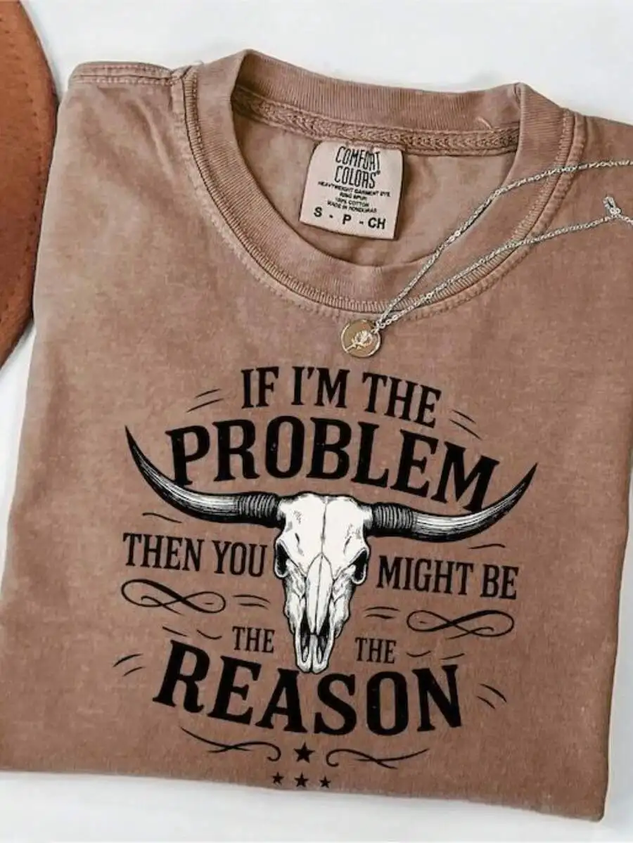 Washed Slogan Western Retro Bull Head Pattern Short Sleeve T-Shirt Soft Round Neck Casual Summer Top
Washed Slogan Western Retro Bull Head Pattern Short Sleeve T-Shirt Soft Round Neck Casual Summer Top