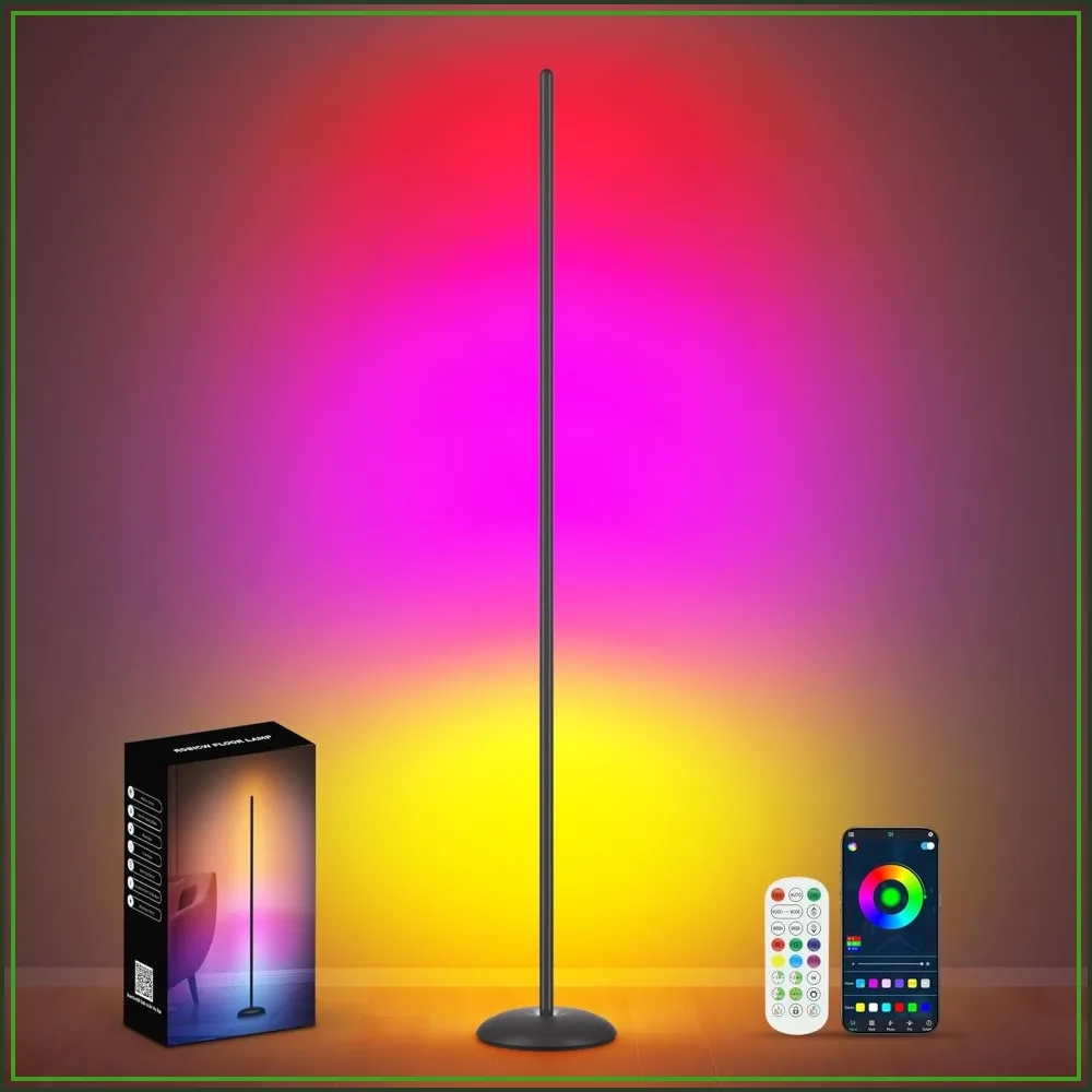 RGB LED Corner Floor Lamp, Smart Standing Light with App & Remote, 16M Colors, Music Sync for Living Room
RGB LED Corner Floor Lamp, Smart Standing Light with App & Remote, 16M Colors, Music Sync for Living Room