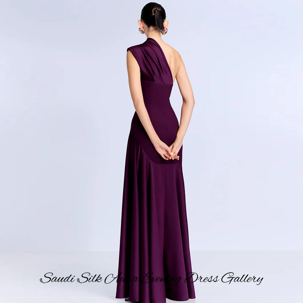 Elegant One Shoulder Sleeveless Evening Dress Classic A-Line Satin Homecoming Dress Customized High Quality Jersey Prom Gowns
Elegant One Shoulder Sleeveless Evening Dress Classic A-Line Satin Homecoming Dress Customized High Quality Jersey Prom Gowns