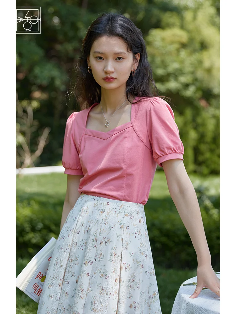 ZIQIAO Simple Women T-shirt All-match Fashionable Multi-color Optional Straight Version Thin Casual Summer 2022 Female Tops Tees
ZIQIAO Simple Women T-shirt All-match Fashionable Multi-color Optional Straight Version Thin Casual Summer 2022 Female Tops Tees