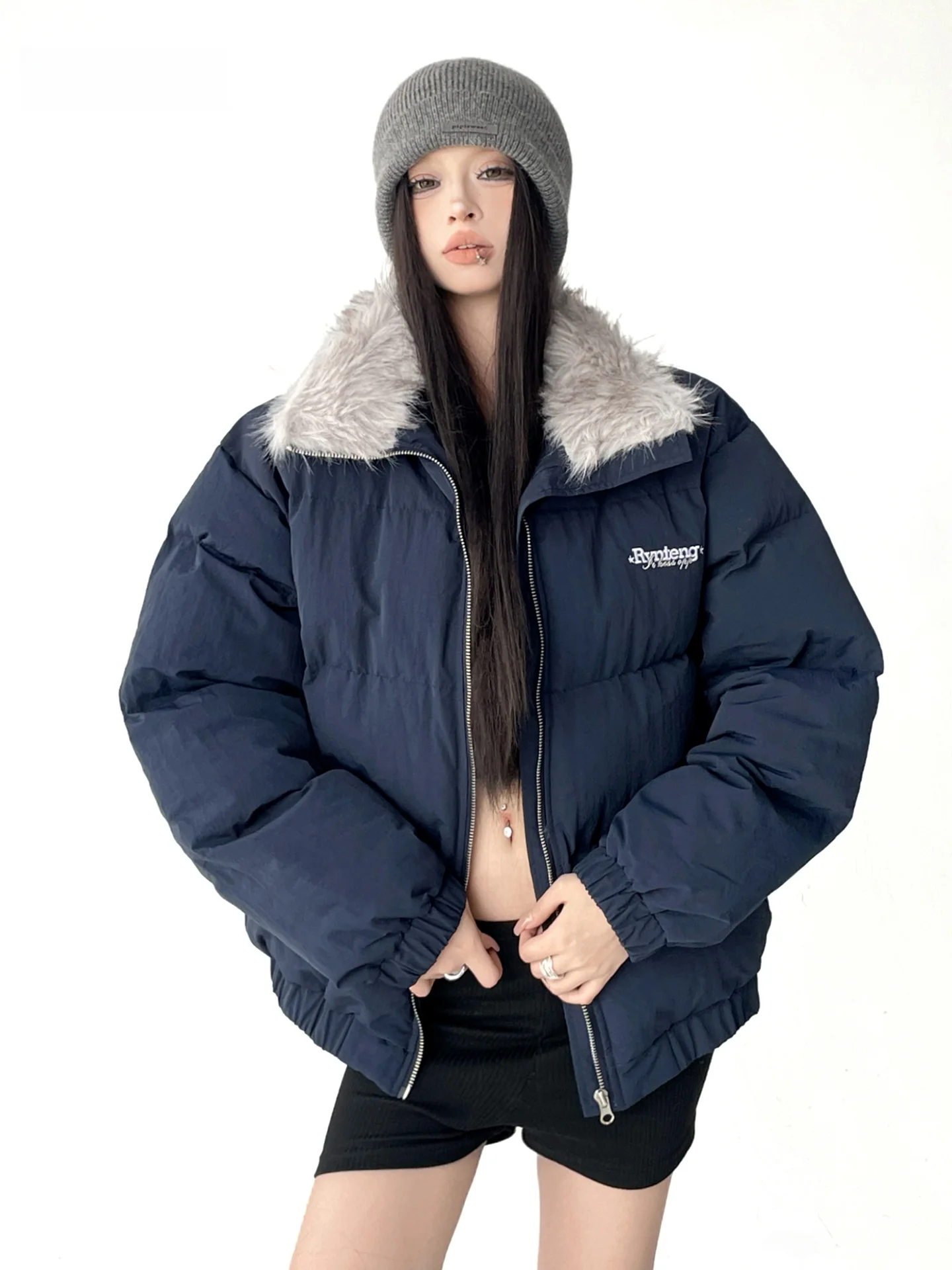 American High Street Sle Embroidered Fur Collar Loose Cotton Jaet Women Winter Warm Cotton Coat with Polyester Fill
American High Street Sle Embroidered Fur Collar Loose Cotton Jaet Women Winter Warm Cotton Coat with Polyester Fill