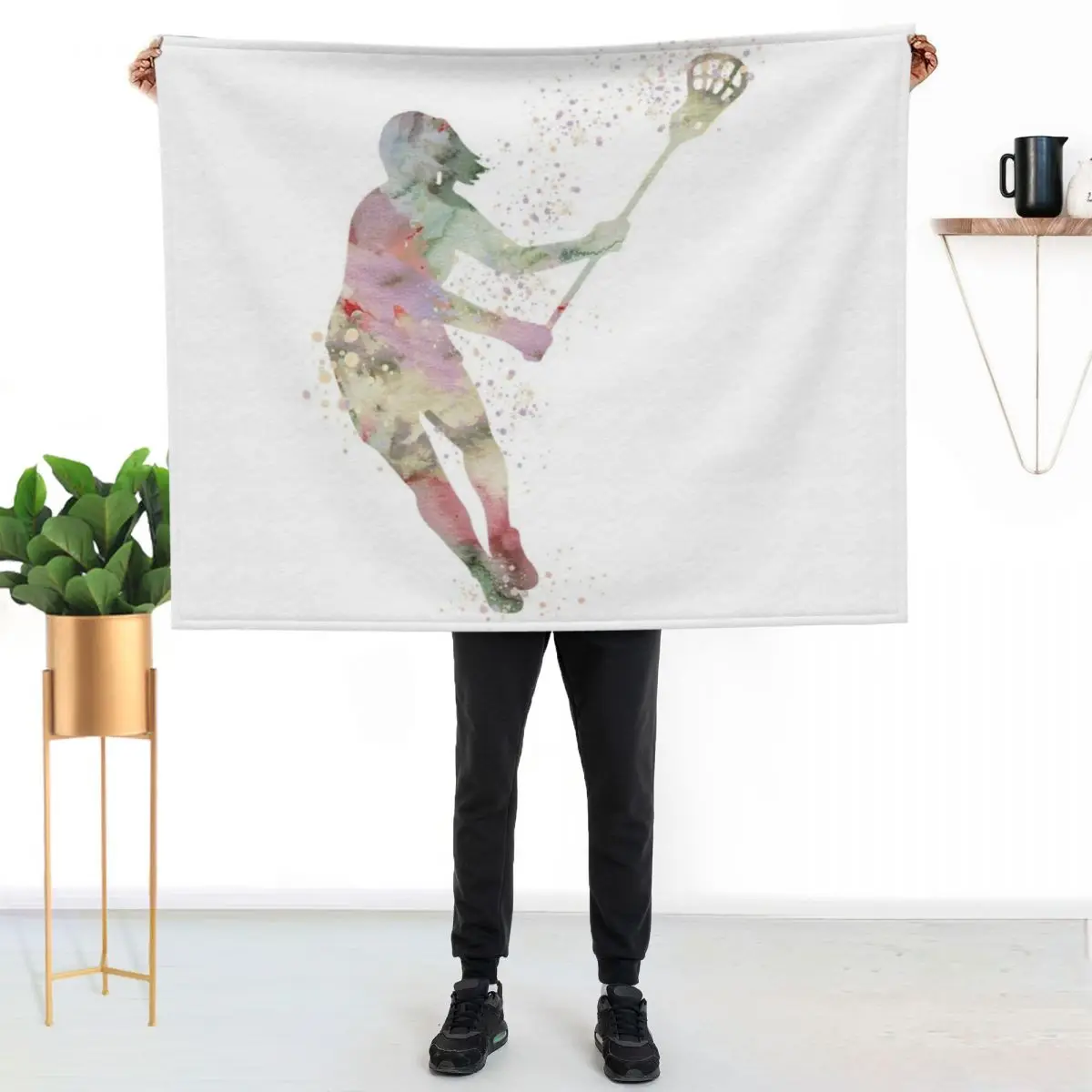 Girl Lacrosse Player Watercolor Silhouette Sport Gift Throw Blanket Stylish Decor Blanket Gift for Friends Roommate
Girl Lacrosse Player Watercolor Silhouette Sport Gift Throw Blanket Stylish Decor Blanket Gift for Friends Roommate