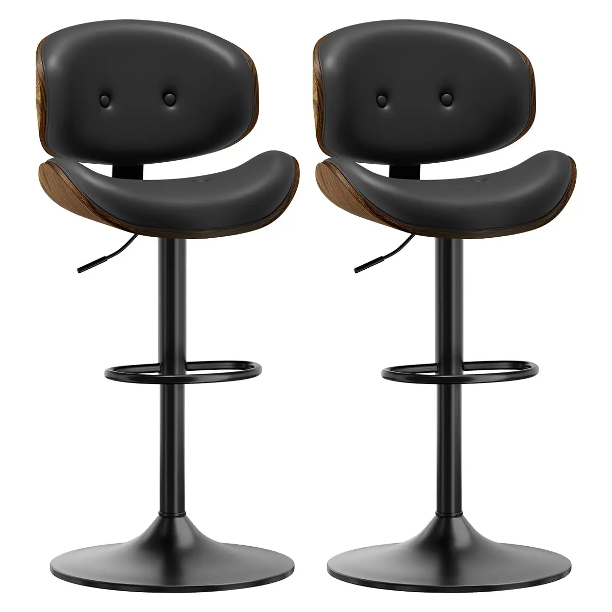 Adjustable Swivel Counter Height Bar Stool PU Leather with Back Footrest 350LB Set 2 Kitchen Island, Customized
Adjustable Swivel Counter Height Bar Stool PU Leather with Back Footrest 350LB Set 2 Kitchen Island, Customized