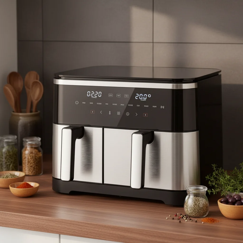 Large Capacity 4L+7L Plastic Oil-Free Electric Multi-Functional Intelligent Double Blend Air Fryer Modern Household Use
Large Capacity 4L+7L Plastic Oil-Free Electric Multi-Functional Intelligent Double Blend Air Fryer Modern Household Use