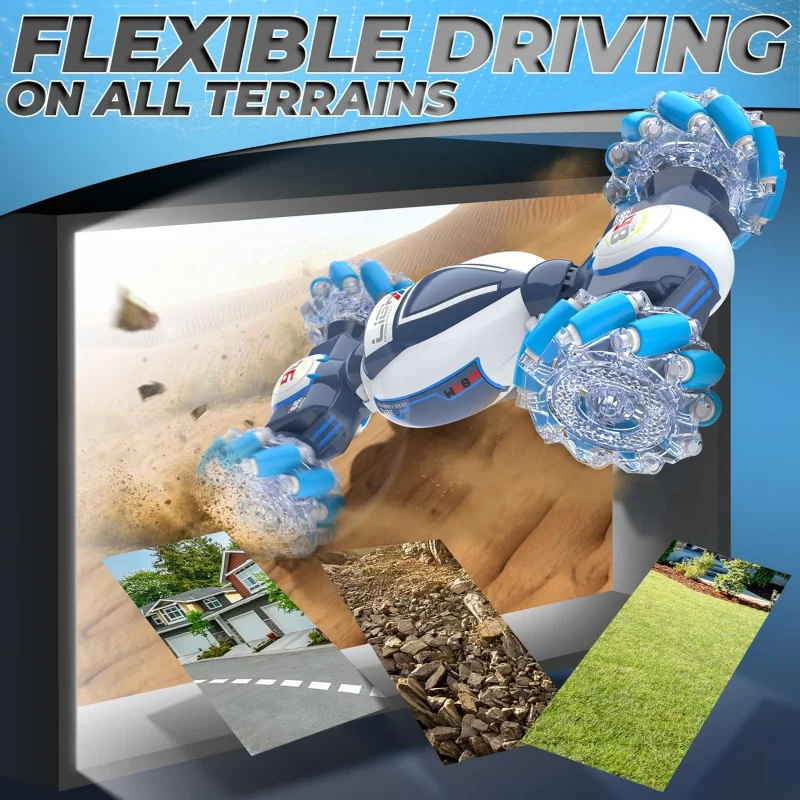 Gesture Sensing RC Stunt Car Toys,Hand Controlled 2.4Ghz Remote Control Twist Cars, 4WD Transform All-Terrain Off Road Vehicle
Gesture Sensing RC Stunt Car Toys,Hand Controlled 2.4Ghz Remote Control Twist Cars, 4WD Transform All-Terrain Off Road Vehicle