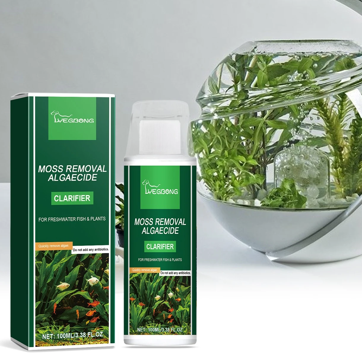 High Efficiency Algae Inhibition Agent Aquarium Water Clarifier Remove Brown Green Algae Moss Safe for Fish Tank Deep Cleaning
High Efficiency Algae Inhibition Agent Aquarium Water Clarifier Remove Brown Green Algae Moss Safe for Fish Tank Deep Cleaning