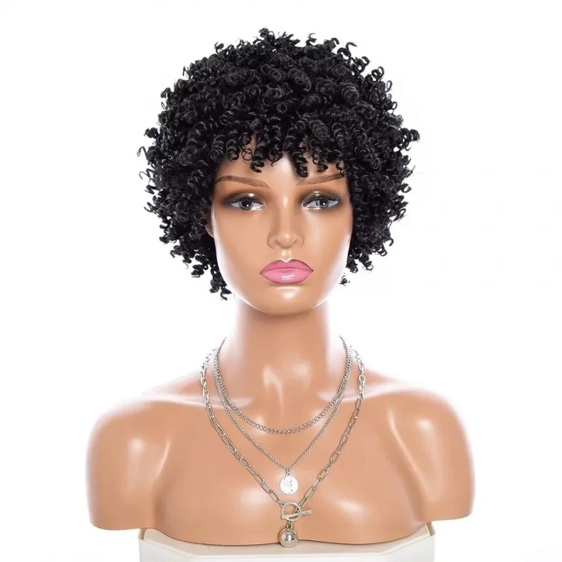 (Black)Short Afro Kinky Curly Wigs Twist Hair 8Inch Black Women Wig Synthetic
(Black)Short Afro Kinky Curly Wigs Twist Hair 8Inch Black Women Wig Synthetic