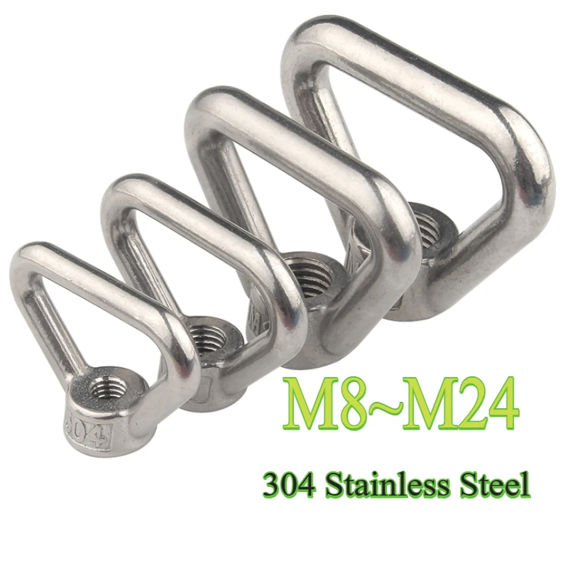 1Piece M8 M10 M12 M14 M16 M20 M24 304 Stainless Steel Triangle Lifting Eye Nut Trapezoid Thread Rings Fit For Handle Bolts
1Piece M8 M10 M12 M14 M16 M20 M24 304 Stainless Steel Triangle Lifting Eye Nut Trapezoid Thread Rings Fit For Handle Bolts